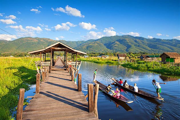 Inle lake boat trip