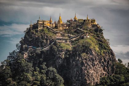 the sacred Mount Popa in bagan